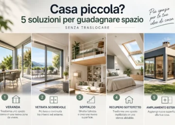 Casa piccola? 5 soluzioni per guadagnare spazio senza traslocare