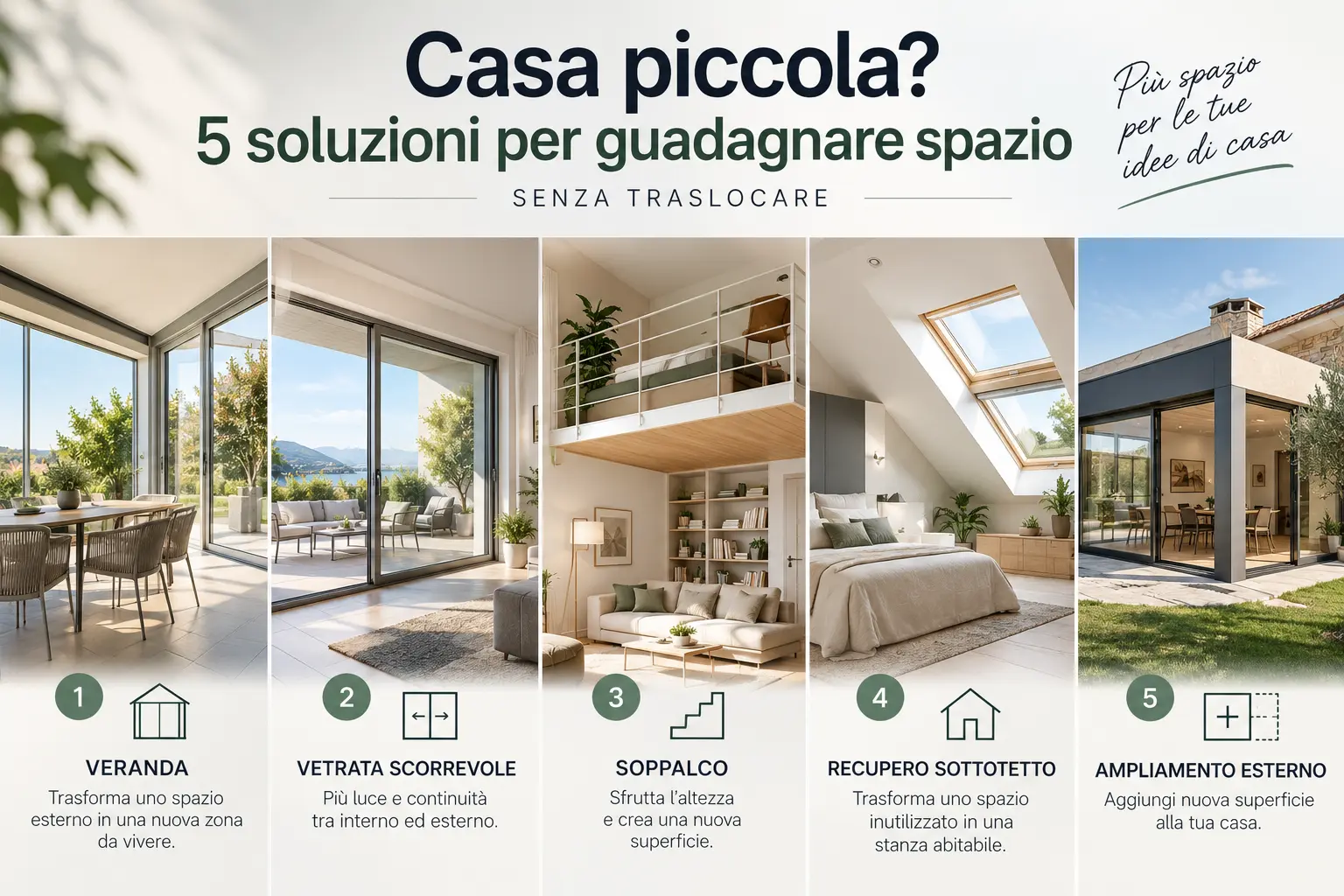 Casa piccola? 5 soluzioni per guadagnare spazio senza traslocare