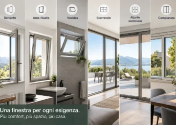 Tipologie serramenti: quale apertura scegliere per ogni ambiente